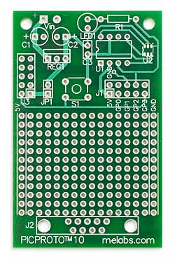 PICPROTO10 for:  PIC10Fxxx microcontrollers