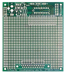 PICProto18L  larger 18-pin PICmicro prototyping board
