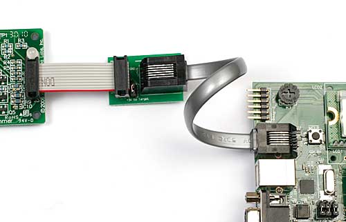 Programming Microchip's PIC18 Explorer using an ME Labs U2 Programmer connected to the ICD jack: